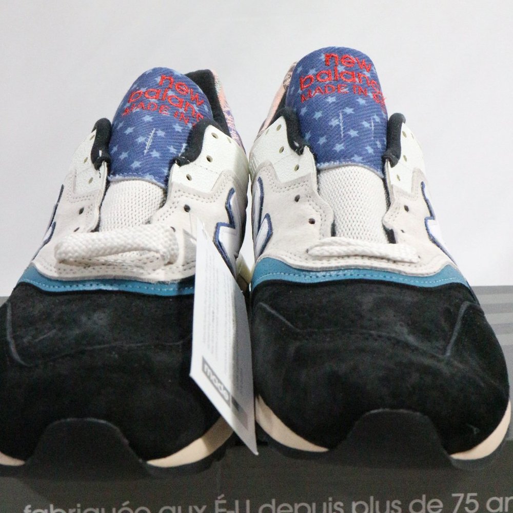 NEW BALANCE 997 Black Beige 'Patchwork' Sneakers Sz 10 Men New In Box - Picture 8 of 13